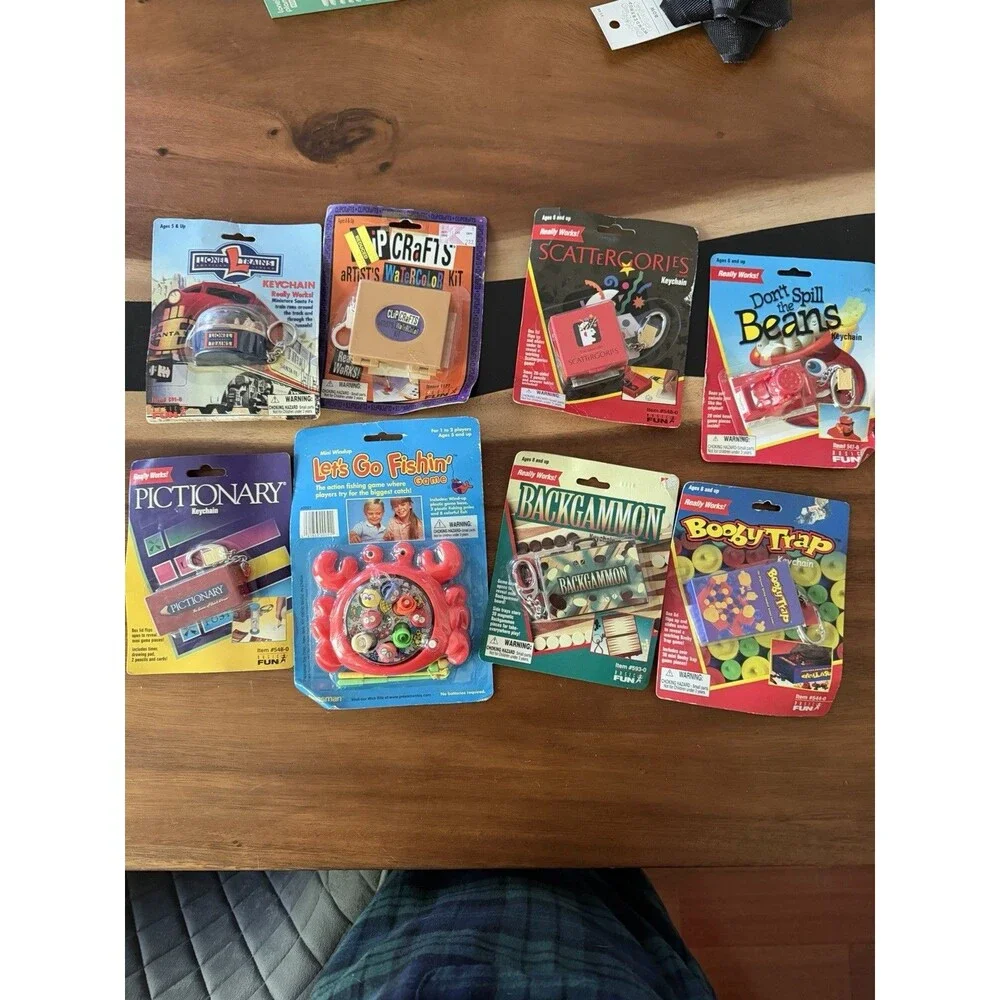 Basic Fun Really Works, Fisher Price Assorted Classic Games Keychain Lot